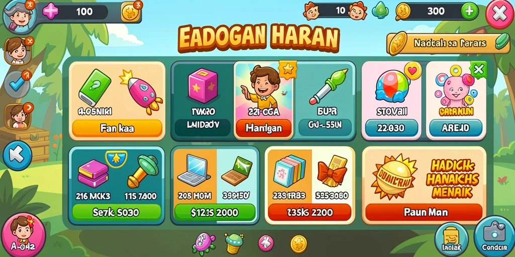 Berbagai level tantangan yang menunggu untuk diselesaikan.