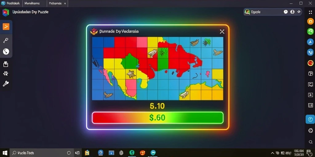 Layar permainan menunjukkan aksi seru dalam game.